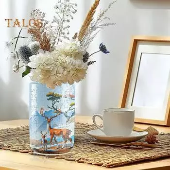 3D ваза-головоломка изогнутые части головоломки ваза 3D художественная ваза-головоломка со съемным стаканом для воды и подставкой для цветочной композиции домашний офис декор A