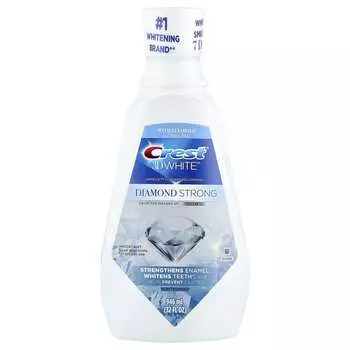 3D White™, Diamond Strong, Фтористый ополаскиватель для полости рта для профилактики кариеса, Без спирта, Зимняя мята, 946 мл (32 жидких унции)