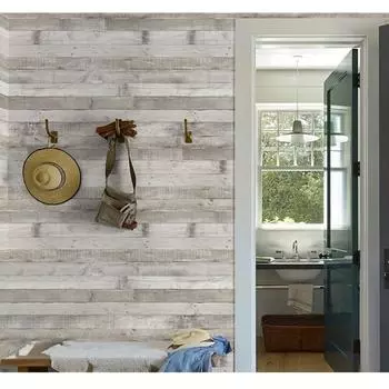 3D винтажные серые обои с имитацией кирпича, самоклеящаяся контактная бумага, съемные водонепроницаемые обои для ремонта мебели 45CMX6M