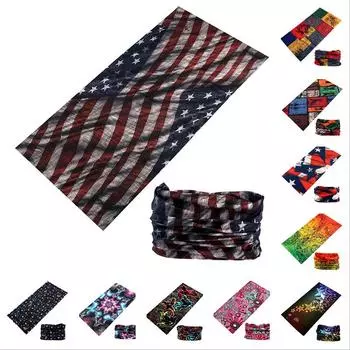 3D винтажный флаг с принтом, маска для лица, повязка на голову, модный волшебный шарф, велосипедный мотоцикл, пешие прогулки, банданы на шею, гетры