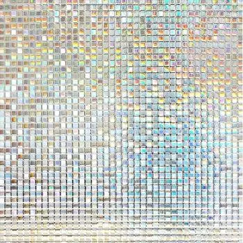 3D витражная пленка для окон, антибликовая виниловая радужные наклейки для конфиденциальности, клейкие статические наклейки для душа, матовое украшение для окон 30x100cm