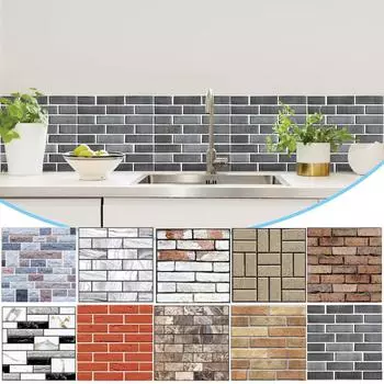 3D водонепроницаемые наклейки на стену для моделирования, самоклеящиеся, декор для кухни и ванной комнаты