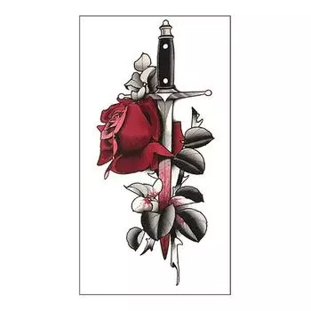 3D водонепроницаемые татуировки наклейки поддельные татуировки паста нога рука тело цветок наклейка