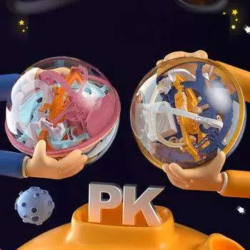 3D волшебный интеллектуальный шар, баланс, лабиринт, игра-головоломка, игрушка-головоломка, многопользовательская игра-головоломка для соревнований для детей, мальчиков и девочек, лучший подарок для детей