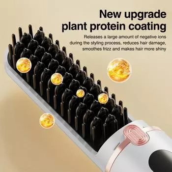 3D выпрямитель для волос профессиональный отрицательный ион 4 режима нагрева расческа для волос быстрый нагрев электрический выпрямитель завивка инструмент для укладки