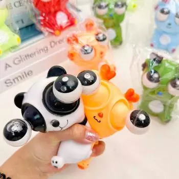 3D взрывная панда, пристальный взгляд, мягкие игрушки для практики, декомпрессионные шутки, игрушки для взрослых и детей, трюки, сжимающие игрушки, мультяшные куклы-антистресс, взрывной глаз, дракон чёрный/белый