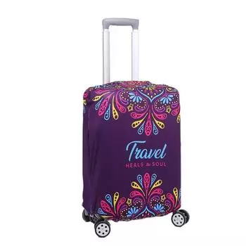 3D защитный чехол для багажа с рисунком животных, чехлы для чемоданов, новый чехол для чемодана на колесиках M-Purple
