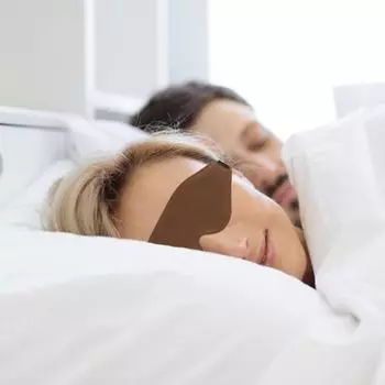 3D затемняющая маска для сна, мягкая, приятная для кожи, регулируемая повязка на нос верблюд