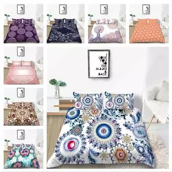 3D жаккардовое постельное белье, пуховое одеяло, наволочка, 2 или 3 кусочка ткани из микрофибры с принтом дурмана, односпальная кровать, двуспальная кровать, моющееся ультрамягкое постельное белье DE 100x135cm