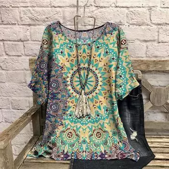 3D женские футболки ретро цветные блоки принт летние повседневные с круглым вырезом с коротким рукавом свободные утягивающие женские футболки больших размеров 7XL