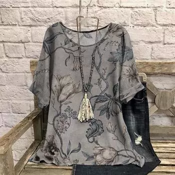 3D женские футболки с принтом в стиле ретро с градиентным цветом, летняя футболка больших размеров, повседневная, с круглым вырезом, с короткими рукавами, свободная, для похудения, женская одежда 7XL