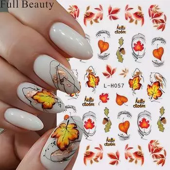 3D золотые наклейки для ногтей цветочные растения наклейки для ногтей цветочные мраморные цветочные ползунки маникюрные украшения