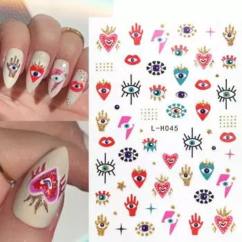 3D золотые наклейки для ногтей цветочные растения наклейки для ногтей цветочные мраморные цветочные ползунки маникюрные украшения