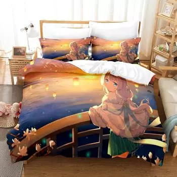 3DDestruction Bedding Sets Duvet Cover Set With Pillowcase Twin Full Queen King Bedclothes Duvet Cover EU single(135x200cm)