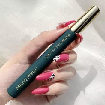 3g Прочная мягкая головка Водонепроницаемая тушь для ресниц Интенсивная длина ресниц для девочек чёрный