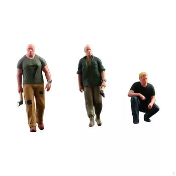 3х 1:64 фигурки модель мужчины кукла имитация миниатюрная игрушка крошечные люди персонаж для железных дорог