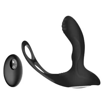 3 в 1 Анальная пробка Игрушки для анального секса с кольцом для пениса и анальной пробкой Перезаряжаемый вибратор Водонепроницаемый массажер простаты для начинающих