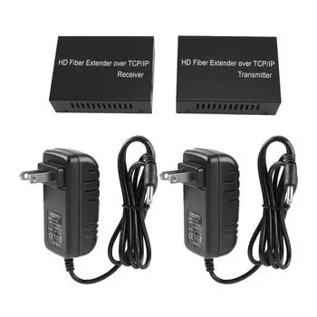 3KM HD KVM оптоволоконный удлинитель 1080P 60 Гц с низкой задержкой по TCPIP Ethernet HD мультимедийный интерфейс волокно US Plug