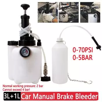 3L/500ML Тормозная жидкость Замена инструмента Дисплей напряжения Гидравлический масляный насос сцепления Тормозная жидкость Продувка Устройство для прокачки для автомобиля Мото