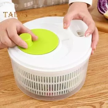 3л большая овощечистка для салата, чаша для мытья фруктов и овощей, сушилка для салата, корзина для слива фруктов синий