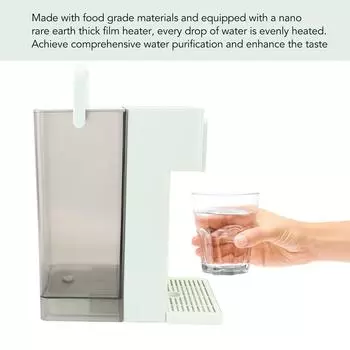 3L Диспенсер для воды с мгновенным нагревом, настольный, интеллектуальное сенсорное управление, 7 скоростей, электрический чайник, кипятильник