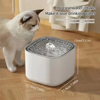 3L Large Capacity Canine Cat Dog Pet with USB Circulating Filter Pet Fountain Feeder Automatic Water Dispenser Port for Pets 3L