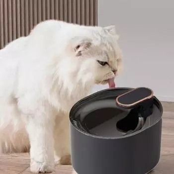 3л питьевой фонтанчик для домашних животных пластиковый автоматический сенсорный поилка для кошек собак щенков grey-filter element
