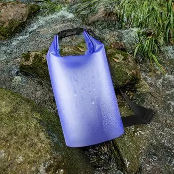 3L Водонепроницаемый сухой мешок Roll Top Легкий сухой рюкзак для хранения водных видов спорта сумка для каякинга гребли походов кемпинга плавания чёрный