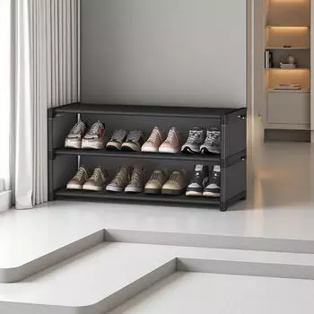 3Layers Large-capacity Plastic Bed Sole Shoe Rack | Space-saving Storage Rack, Multi-compartment Rectangular Design, Easy To Access