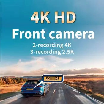 3lens HD 4K Car DVR Dashcam WiFi APP Control Car Camera super Night Vision Wide Angle Loop Recording Vehicle Accessories NONE