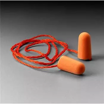 3M 1110 Earplugs with string (1100 cord available) (5 pairs)