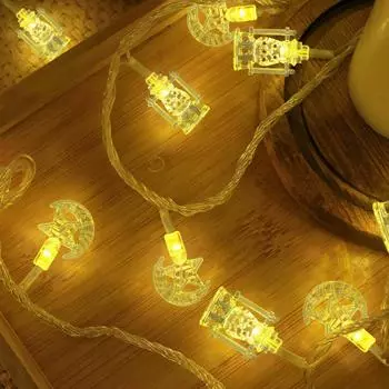 3M 20led Moon Star Led String Lights Eid Mubarak Decor Ramadan Decoraion для Ramada Kareem Muslim Islam Al Adha Home Decor 3m 20led теплый белый