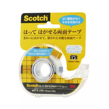 3M (3M) 3M Scotch Двусторонняя самоклеящаяся лента 19 мм x 10 м с диспенсером 667-1-19D