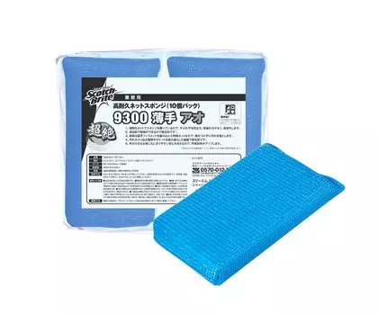 3M 3M Scotch Bright высокопрочная сетчатая губка 9300 тонкая синяя 10 штук 9300 (3M) синий