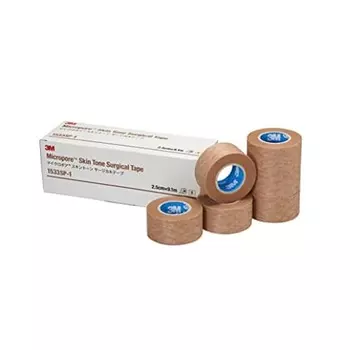 3M 3M Surgical Tape Skin Tone 25mm width x 9.1m 6 volumes Micropore 1533SP-1