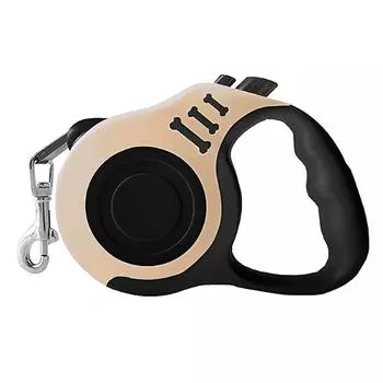 3M / 5M Выдвижной поводок для собак Автоматический гибкий ремень Поводок для собак Товары для домашних животных для маленьких и средних собак 3M бежевый