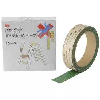 3M Anti-Slip Tape Fall Prevention Flat Surface Uneven Surface Indoor/Outdoor Safety Walk Type A Green Width 25mmX3m 1 Roll A GRE 25X3