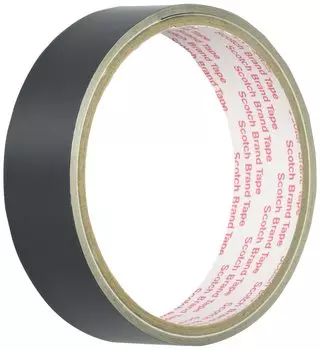 3M Black conductive aluminum foil tape with insulation function 25mm width x 3m No.AL-37BLK чёрный