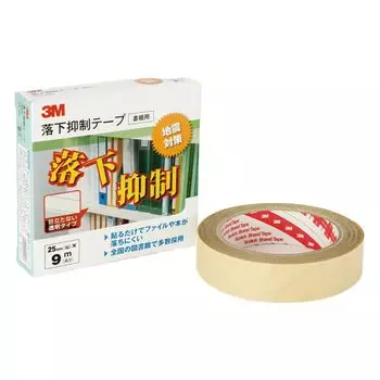 3M Fall Prevention For Disaster Prevention 25mm x 1 [Предотвращение катастроф] Лента, Противоскользящая лента, Книжные полки, Продукт, 9 м, Объем, GN-900
