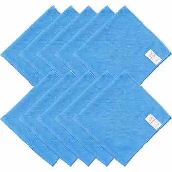 3M Microfiber Cloth Dish Towel Commercial Use Blue 10 Pieces Scotch Bright WC2012 BLU