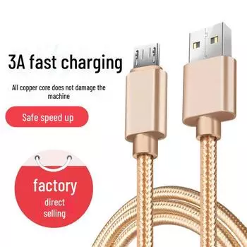 3M нейлоновый оплетенный кабель Micro USB для зарядки мобильных телефонов Huawei Xiaomi Vivo 0.25 meters