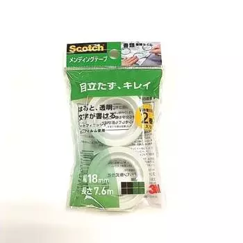 3M Office Tape Mending Tape Small Volume Refill 18mm x 7.6m 7010610139