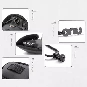 3M Открытый кемпинг эластичная бельевая веревка с 12 зажимами ветрозащитная дорожная эластичная бельевая веревка для подвешивания носков сушильная веревка для белья чёрный