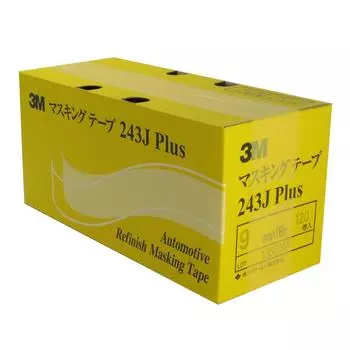 3M PLUS Masking Tape 9mm x 18M 120 rolls No.243J жёлтый