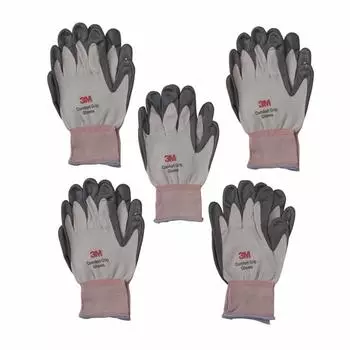 3M Рабочие перчатки 3M Comfort Grip Перчатки серые размер L 5 пар в упаковке GLOVE-L-5P серый