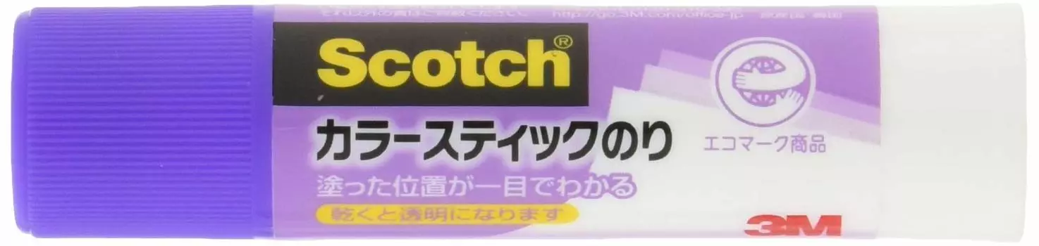 3M Scotch Color Stick Glue Purple 8g 6 pack GP-A-6P