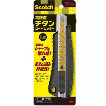 3M Scotch Cutter Titanium Coat PRO Auto Lock Type L Size Blade Length 100mm TI-DLA