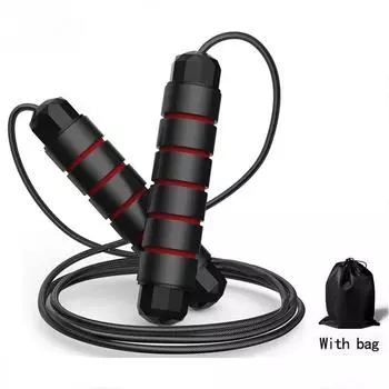 3M Скакалка для прыжков без запутывания Скоростная скакалка Кабельные подшипники Стальная скакалка Спортзал Фитнес Домашние упражнения Стройное тело красный