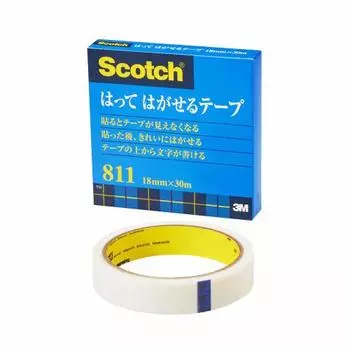 3M скотч самоклеящийся бумажная коробка 18 мм x 30 м большой объем 811-3-18
