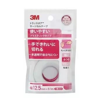 3M Transpore Surgical Tape Plastic Translucent 12.5mm width x 9.1m 1 roll 1527EP-0